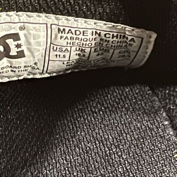 DC Men's Anvil Casual Skate Shoe 11.5 Black Authentic - Picture 7 of 7